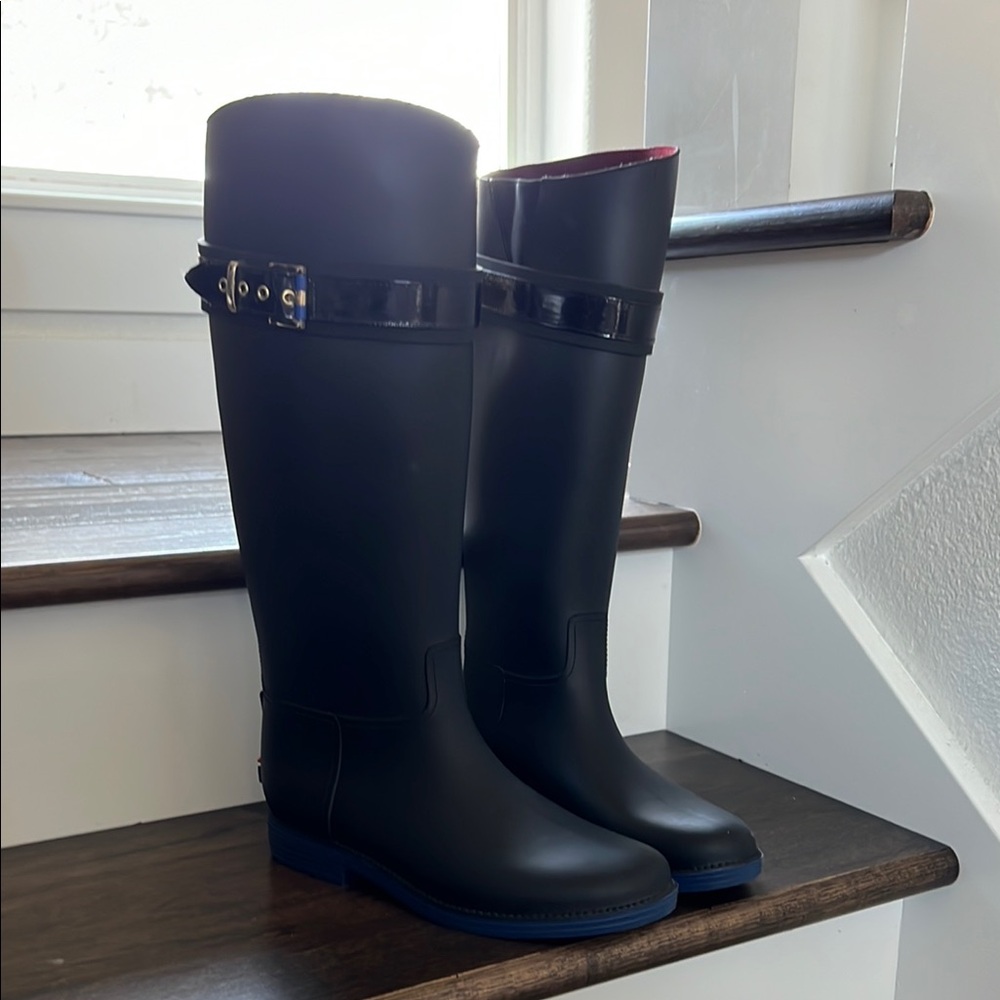 Tommy Hilfiger Black Winter & Rain Boots
